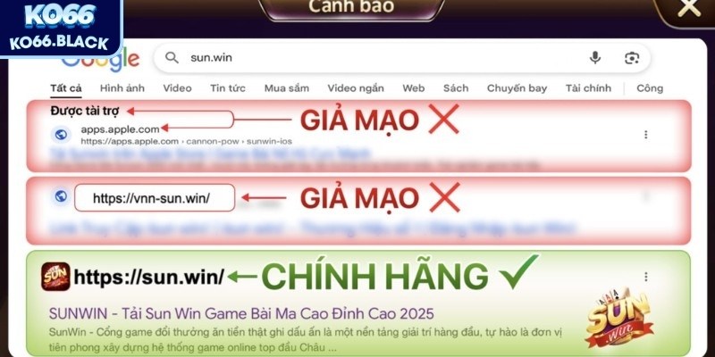 Sunwin Giả Mạo Thương Hiệu: Cảnh Báo Rủi Ro Cho Người Dùng 2 Hãy kiểm tra HTTPS, tên miền chính xác và thông tin nhà phát triển